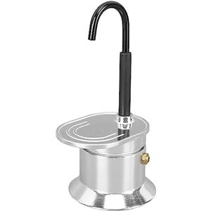 HERCHR Moka a Tubo Singolo 1 Tazza, 50 Ml Infusione Rapida in 90 Secondi Con Beccuccio in Lega Di Alluminio Piano Cottura Caffettiera Italiana per Campeggio all'Aperto