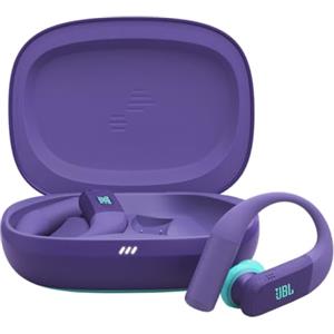 JBL Endurance Peak 4 Auricolari Sportivi Open-Ear, Viola | True Wireless, Cancellazione del Rumore, Bluetooth, Autonomia di 48 Ore, TwistLock, Resistenza a Polvere e Acqua IP68