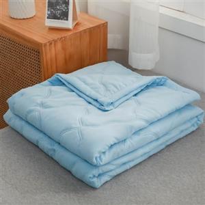 DOTBUY-SHOP Copriletto Trapuntato Matrimoniale Singolo, Trapuntino Coperta Estivo Primaverile Autunno Trapunta Coperta Leggera per Camera da Letto (Azzurro,150x200cm)