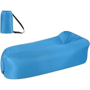 ENEN Divano Gonfiabile Portatile, Divani Gonfiabili Divano ad Aria Impermeabile e Anti-Perdite Inflatable Sofa per Viaggi Campeggio Giardino Piscina Festa in Spiaggia (Azzurro cielo,Taglia unica)