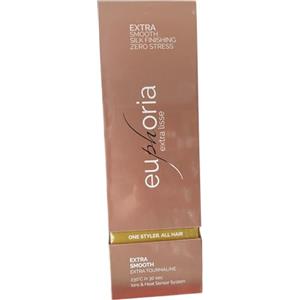 HAIRON Euphoria Jewel EXTRE LISSE - ROSE GOLD, Piastra per Capelli Professionale, con Generatore di Ioni e Piastre in Tormalina e Cristalli D'Argento, Temperatura max. 230°C.
