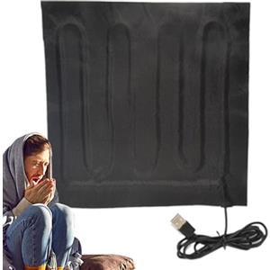 Generic Coperta termica portatile, coperta termica USB, coperta termica da viaggio, coperta termica elettrica, con modalità di temporizzazione, coperta leggera con riscaldamento per auto, coperta elettrica