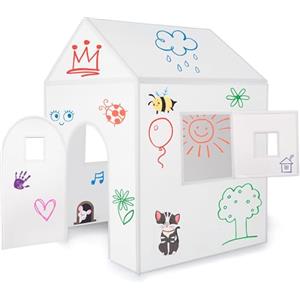 ImagiNew Playhome - Casetta da colorare e cancellare - da giardino con colori pennarelli lavabili Giochi Regalo per bambini 3 4 5 6 anni montessori