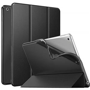 MoKo Custodia per iPad di 9a/8a/7a generazione (2021/2020/2019), cover posteriore in morbido TPU traslucido satinato, custodia protettiva sottile con supporto per iPad da 10,2 pollici, accensione e