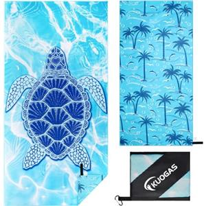 KUOGAS Telo Mare xxl 90×180, Telo Grande In Microfibra Ad Asciugatura Rapida, Telo Bagno Senza Sabbia, Coperta Mare Donna, C06-023-00