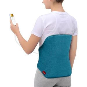 Comfytemp Fascia Riscaldante Schiena Extra Large, 9 Livelli Temperatura, Timer 11, Scalda Schiena Elettrico, 39x61 cm Termoforo Lombare per Schiena e Adome, Lavabile, Regalo (Max: 120 cm)