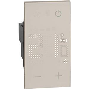 Bticino Living Now Termostato Ambiente Elettronico 23Ov 2 Moduli, Sabbia