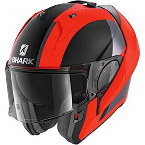 Shark Casco moto Shark EVO ES ENDLESS Mat OKK, Nero/Oroange, XS