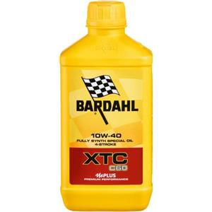 Bardahl - Olio Motore XTC C60 10W-40 per Moto 4 Tempi, Contrasta la Formazione dei Depositi Garantendo la Massima Pulizia del Motore, 100% Sintetico, 1 Litro