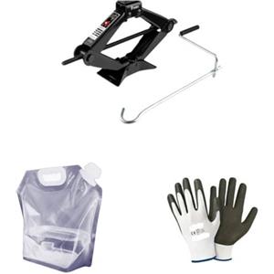 Generico COMPATIBILE CON MERCEDES CLASSE B CRIC A PANTOGRAFO PER GOMME PNEUMATICI AUTO CON MANIGLIA GIREVOLE CRICK SOLLEVA FINO A 2 TONNELLATE CON BASE IN ACCIAIO
