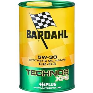 Bardahl - Olio Motore per Auto, Technos XFS C2-C3 5W30, Massimizza le Prestazioni del Motore, Formula 100% Sintetica, 3 Litri