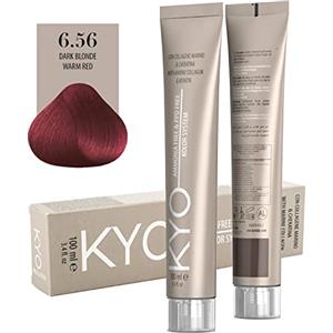 KYO TINTURA SENZA AMMONIACA 6.56 BIONDO SCURO ROSSO CALDO - Colore per capelli 100 ml con collagene marino e cheratina