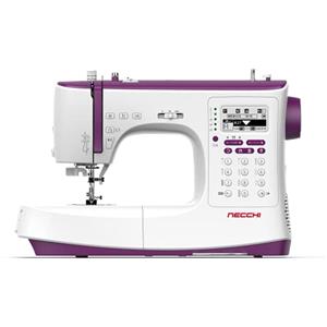 Necchi NC-204D Macchina per Cucire, Interno in pressofusione in Alluminio, scocca in ABS, Violet, Regular