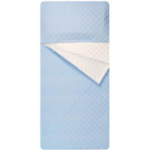 Panini Tessuti Sacco nanna personalizzato con nome ricamato per Bimbo e Bimba da 2 a 6 Anni - Tessuto Trapuntato 100% Cotone-Copertina Asilo-Quadretto Azzurro