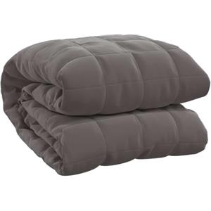 vidaXL Coperta Ponderata Grigia 150x200 cm 7 kg Tessuto