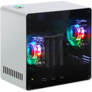 Freenove Case for Raspberry Pi 5 (NOT Included), M.2 NVMe SSD Slot, PWM ARGB Fans Light Sync, CPU Tower Cooler, Power Button with Indicator Light, Setup Software
