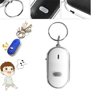 Caduola Localizzatore di chiavi, sensore attivato dal suono, telecomando portatile, dispositivo di ricerca chiavi fischietto, localizzatore di oggetti intelligente, allarme anti-smarrimento, portachiavi con