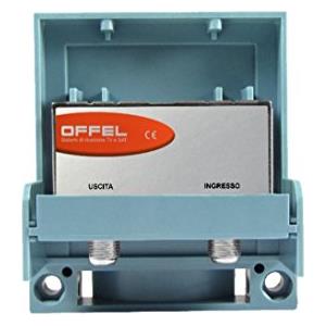 Offel Amplificatore TV per Antenna logaritmica UHF/VHF 33 Db Larga Banda 12/15V MOD. 23155