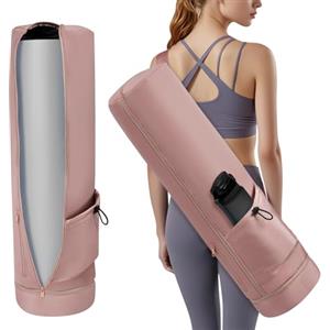 Aucuu Borsa per Tappetino Yoga, Borsa da Yoga Donna, Borsa Yoga Porta Tappetino con Tracolla Regolabile, Tappetino da Yoga con Scomparto Umido Tasca, per Pilates, Fitness, Yoga