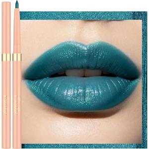OULAC Teal Lipliner - Matita per contorno labbra a lunga durata, con finitura opaca, altamente pigmentata e liscia, per contorno labbra, vegana (17) Lagoon