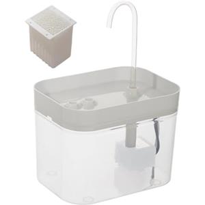Rrlihjgu 16.5x13x12cm Fontanella Automatica Per Gatti, Distributore Automatico Di Acqua Per Gatti, 1,5 L, Silenzioso, Per Cani Di Taglia Media, Piccola E Grande