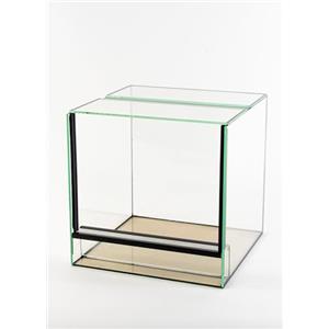 GECKOX Terrario in vetro, 30 x 30 x 30 cm, con disco