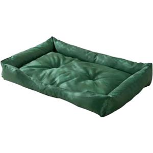 M&Catree Letto per Cane/Gatto, Cuscino per Cani Impermeabile Divano per Cani Cuccia Cane Interno - Verde scuro (Basic), S: 30 * 40 * 5CM