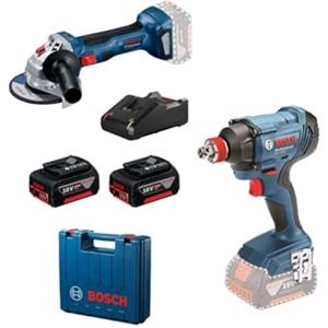 Bosch GDX 180-LI + GWS 180-LI (2 x 4.0Ah; GAL 18V-40)
