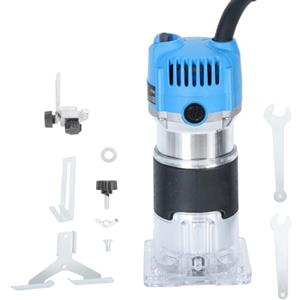 Générique 220 V/50 HZ - Taglierina per legno, 800 W, senza fili, 28000 giri/min con 1/4 Pinze per bit a filo elettrico verticale