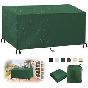 MAIFENGL Coperture per Mobili da Giardino, Copertura Tavolo Esterno Impermeabile Resistenza ai Raggi UV Antivento 420D Oxford Copertura Protettive-Green||20x20x20cm/8x8x8in