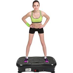 YIFAA Pedana Vibrante 200W con Bluetooth | LCD Display | Funzione di Controllo Remoto, 53x32,5x12 cm