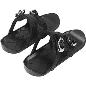 Keenso Mini Pattini da Sci Sci da Pattinaggio Corti e Sottili Attaccare agli Scarponi da Sci Scarpe Invernali per Lo Sci All'aperto Nero Taglia Unica