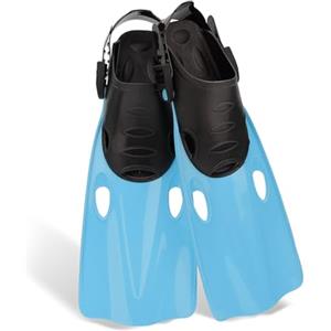 Hrtyvhin Pinne da snorkeling regolabile, unisex, attrezzatura per immersioni subacquee, facile da usare, per adulti, uomini, donne, allenamento, snorkeling, nuoto