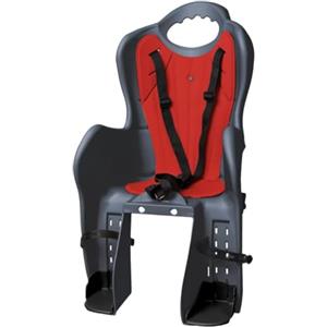 Generico SEGGIOLINO Posteriore Bici con Attacco PORTAPACCO Largo MAX16CM per Bambini OMOLOGATO 22KG Vari Colori Made in Italy (Grigio SCUR)