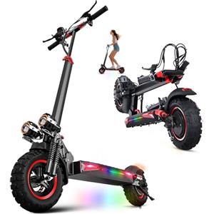 MIWEN 11 Monopattino Elettrico Adulto Scooter - 48V 18Ah 45-55KM di Autonomia monopattino elettrico adulti Off road monopattino elettrico Pieghevole e Smorzamento Della Molla Carico Massimo 150KG