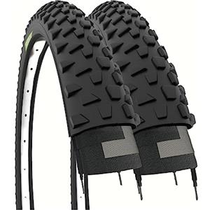 Ecovelo' 2 COPERTONI 26 X 2.10 (54-559) PNEUMATICI IN GOMMA NERI MOUNTAIN BIKE ADULTO BICI BICICLETTA MTB
