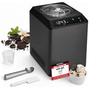 Springlane Kitchen SPRINGLANE Macchina per gelato e yogurtiera Erika con compressore autoraffreddante 250 W (Erika 2 in 1, 2,5 L)