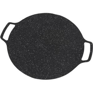 Bewinner Griglia per Barbecue Coreana, Bistecchiera Coreana con Rivestimento Antiaderente a 6 Strati, Piastra Rotonda per Barbecue per Induzione, Fornello a Gas, Piano Cottura Elettrico, (30 cm)