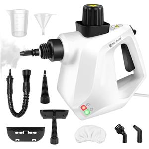 Lucn Pulitore a vapore ad alta pressione da 3800 W, certificato IPX4, con cavo di alimentazione da 2,5 m, pistola a vapore e set di accessori per la rimozione di macchie su più superfici (divano, cucina