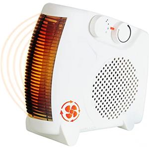 Brollux Ventilatore elettrico 2000 W FH2 bianco, termoventilatore mobile, termoventilatore elettrico