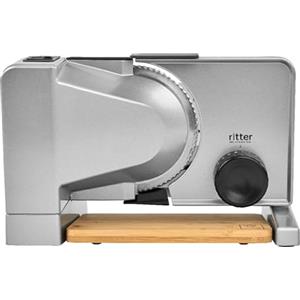 ritter Serano 8 Affettatrice elettrica e tagliapane in metallo pieno, Made in Germany