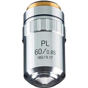 Bresser Ottica DIN-PL 60x, planacromatica 5941560, obiettivo microscopio, adatto per marca (microscopi)