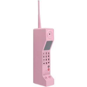 Aramox Telefono in Mattoni retrò, Replica di Cellulare Vintage in Ferro, Arredamento Nostalgico per Ufficio Domestico e Feste a Tema (PINK)