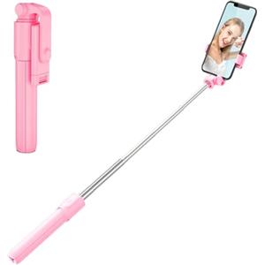 Generic Treppiede per selfie | Treppiede telescopico per selfie | Treppiede per telefono con telecomando wireless, treppiede per selfie stick, supporto per telefono, treppiede stabile per vari telefoni