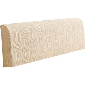 MCNDSI Copri Testata Letto Universale Copertura Testiera Letto Matrimoniale Fodera Protezione Elastica Lavabile per Decorazione Camera(Beige color,55-67inch/140-170cm)