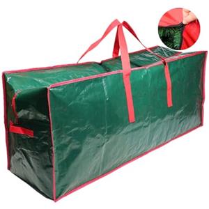 Odot Borsa per Albero di Natale, Adatta per Alberi di Natale Alti 2,7 m, Impermeabile e Protegge da Polvere Sacco per Albero di Natale Resistente con Cerniera e Manici (122x38x50cm,Verde)