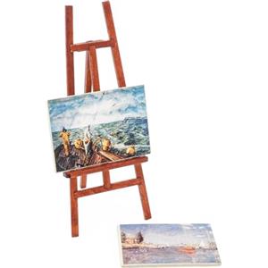 Odoria Casa delle Bambole Cavalletto Pittura: Scala 1/12 Miniatura Supporto per Dipinto per Salotto Studio Vintage - Mini Piccolo Arte Carta
