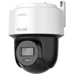 HiLook di HIKVISION Telecamera di sorveglianza per esterni 4MP Smart Hybrid Light, LAN/PoE cablata, Telecamera di sorveglianza per esterni, Sensore di movimento, Visione notturna, Slot per scheda SD |
