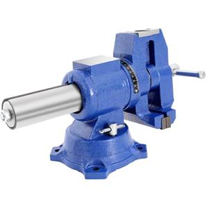 YISSALE Morsa con incudine, 100 mm morsa professionale, piatto girevole a 360°, morsa da banco, morsa da tavolo per banco da lavoro