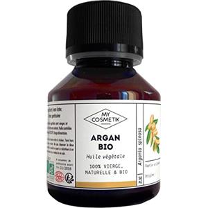MY COSMETIK - Olio vegetale di Argan - ORGANIC Da agricoltura biologica - 100% puro e naturale - prodotto in Francia - Rassodante e ammorbidente - 100 ml